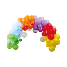 Ballonbue sæt med 72 balloner multifarvet 